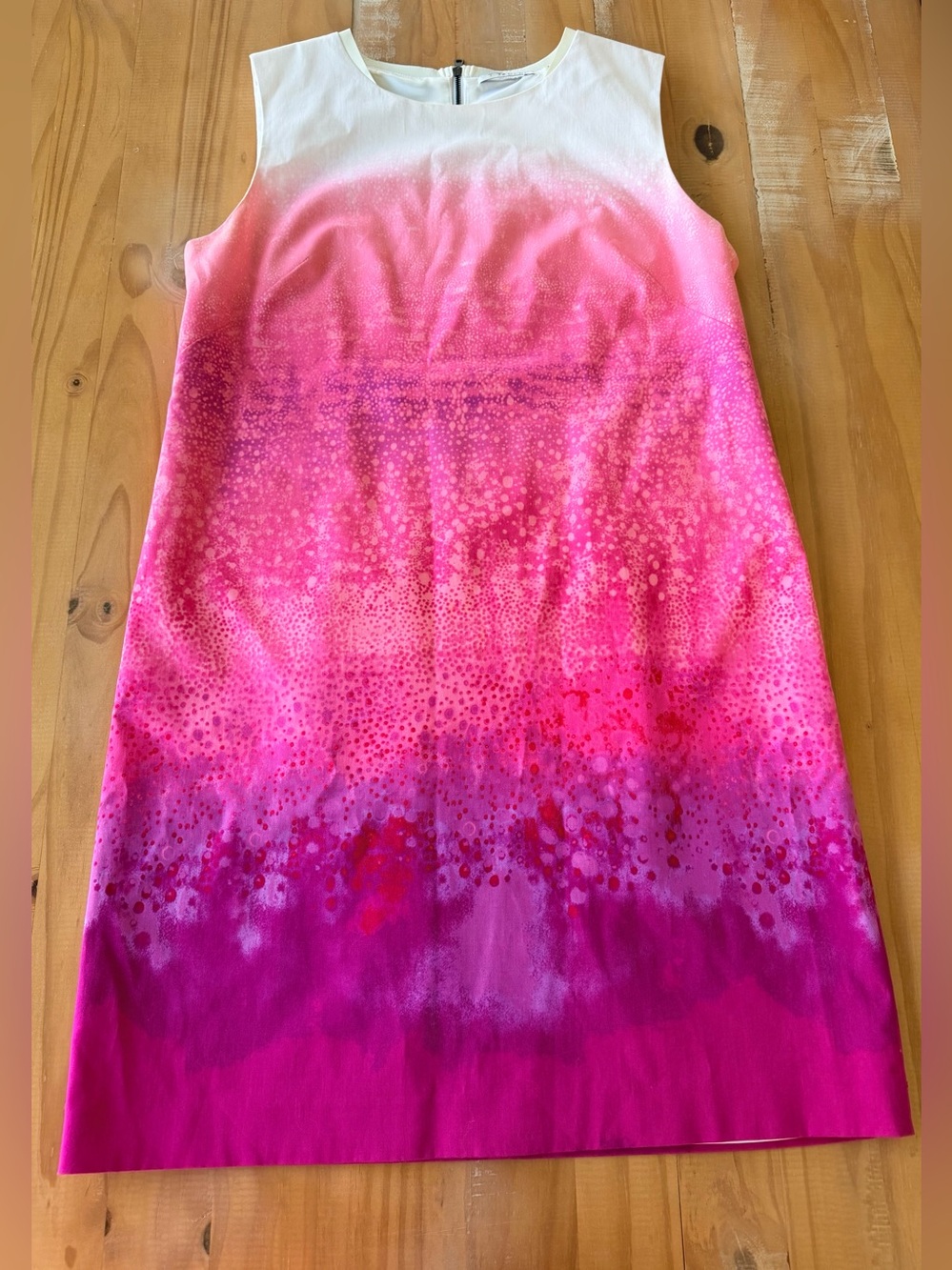 T Tahari Ombre Pattern Shift Dress Pink 14, Spring, Summer Wedding, Beach
